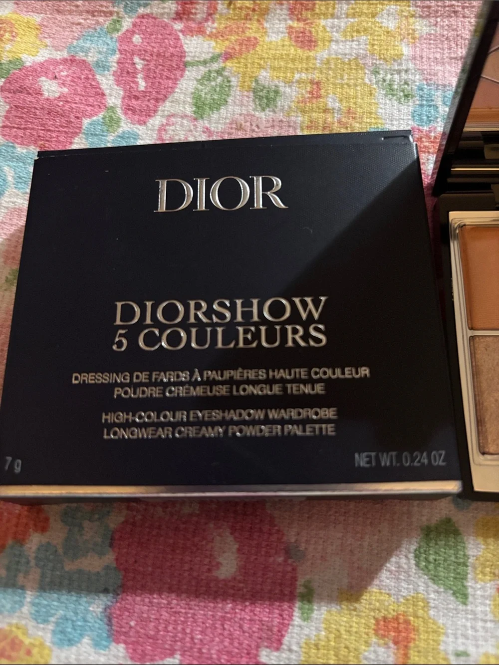 Dior 5-Color Eyeshadow Palette — Warm Neutrals & Gold